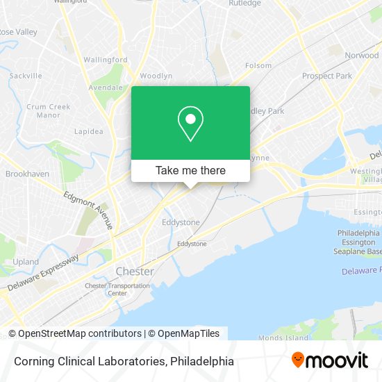 Mapa de Corning Clinical Laboratories