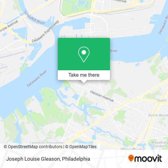 Mapa de Joseph Louise Gleason