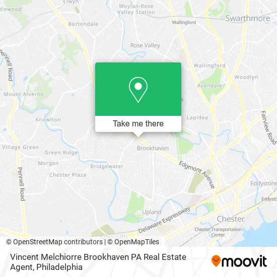 Vincent Melchiorre Brookhaven PA Real Estate Agent map