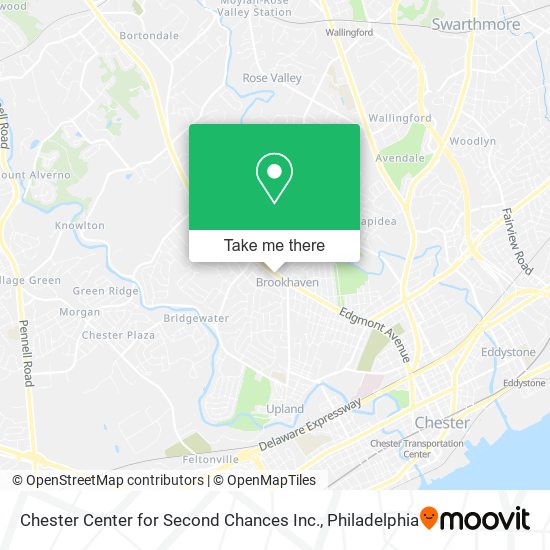 Mapa de Chester Center for Second Chances Inc.