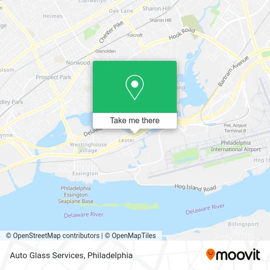 Auto Glass Services map