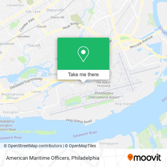 American Maritime Officers map