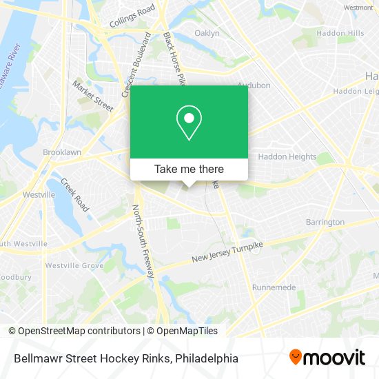 Mapa de Bellmawr Street Hockey Rinks