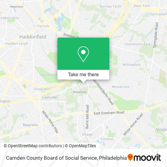Mapa de Camden County Board of Social Service