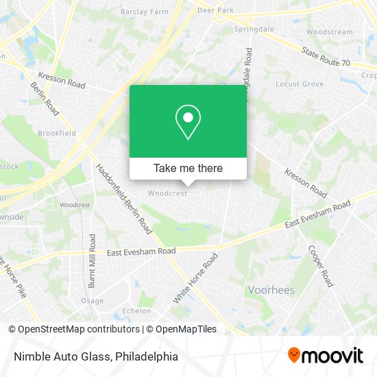 Nimble Auto Glass map