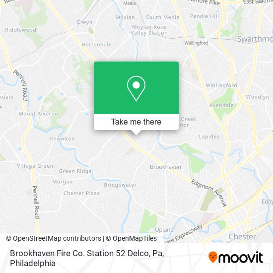 Mapa de Brookhaven Fire Co. Station 52 Delco, Pa