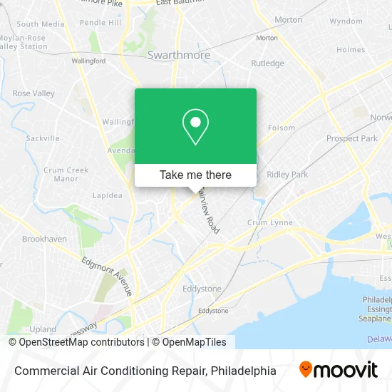 Commercial Air Conditioning Repair map