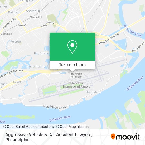 Mapa de Aggressive Vehicle & Car Accident Lawyers