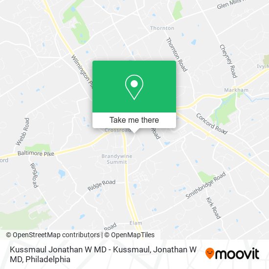 Kussmaul Jonathan W MD - Kussmaul, Jonathan W MD map
