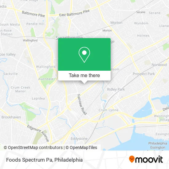 Foods Spectrum Pa map