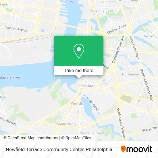 Newfield Terrace Community Center map