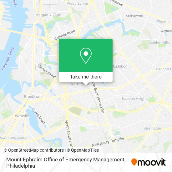 Mount Ephraim Office of Emergency Management map