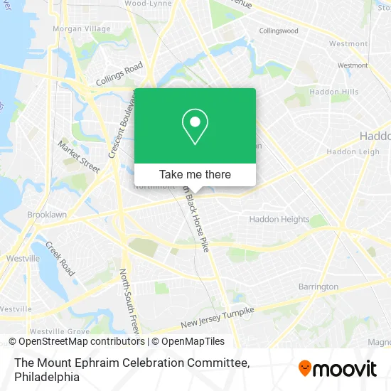 The Mount Ephraim Celebration Committee map
