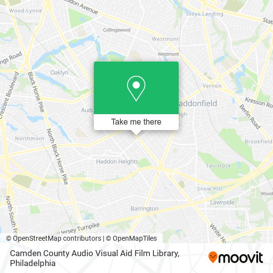 Camden County Audio Visual Aid Film Library map