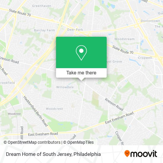 Dream Home of South Jersey map