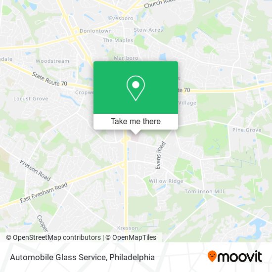 Automobile Glass Service map