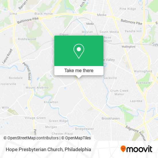 Mapa de Hope Presbyterian Church