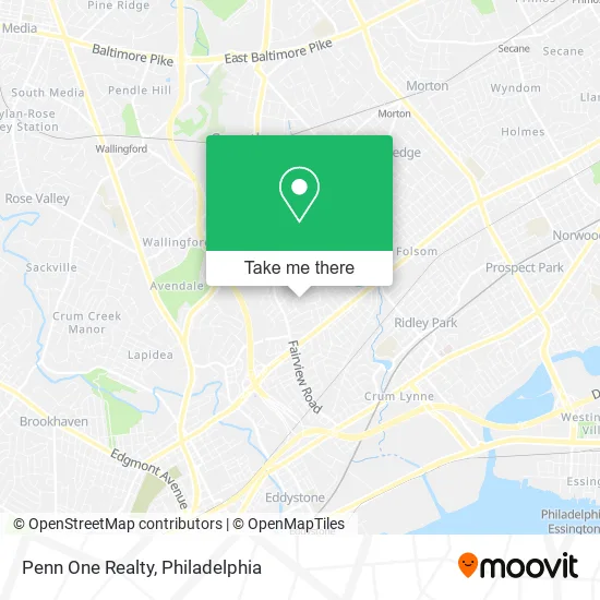 Penn One Realty map