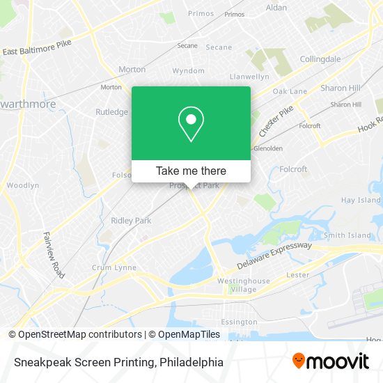 Sneakpeak Screen Printing map