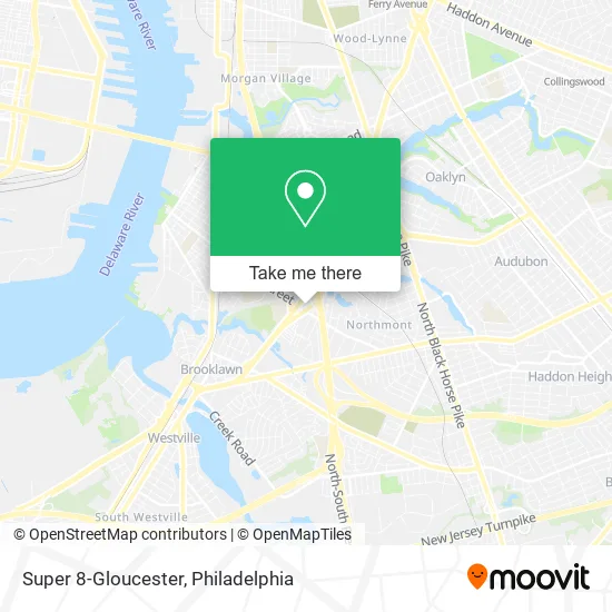 Super 8-Gloucester map