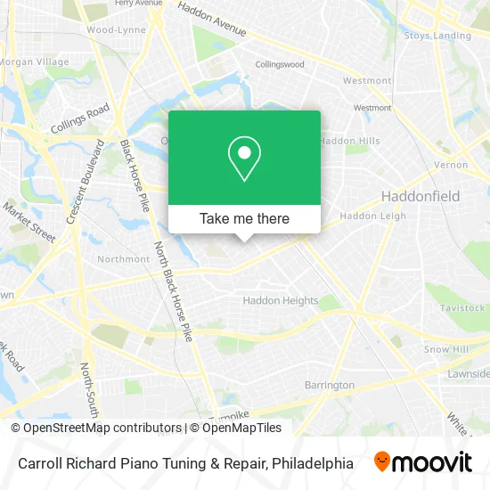 Mapa de Carroll Richard Piano Tuning & Repair