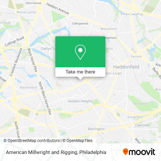 American Millwright and Rigging map