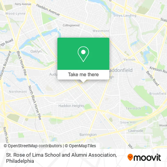St. Rose of Lima School and Alumni Association map