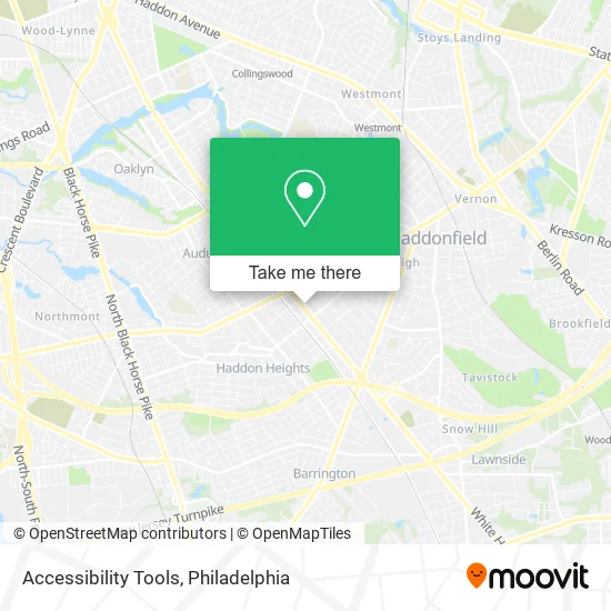 Accessibility Tools map