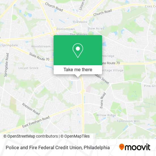 Police and Fire Federal Credit Union map