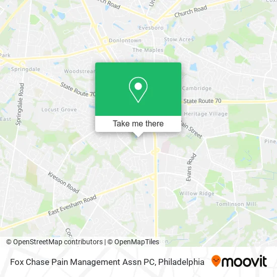 Fox Chase Pain Management Assn PC map