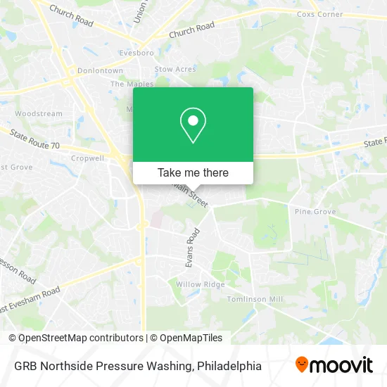 GRB Northside Pressure Washing map