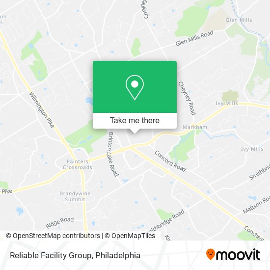 Reliable Facility Group map