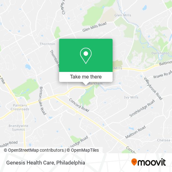 Genesis Health Care map