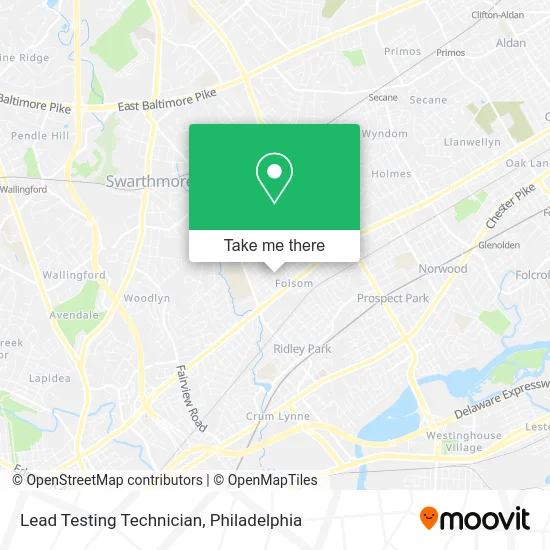 Lead Testing Technician map