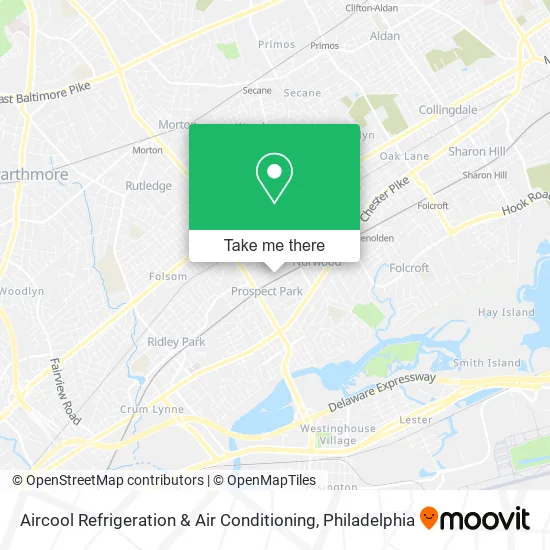 Aircool Refrigeration & Air Conditioning map