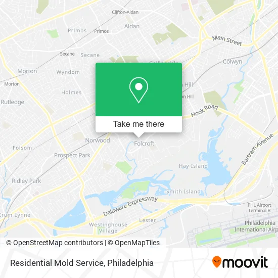 Residential Mold Service map