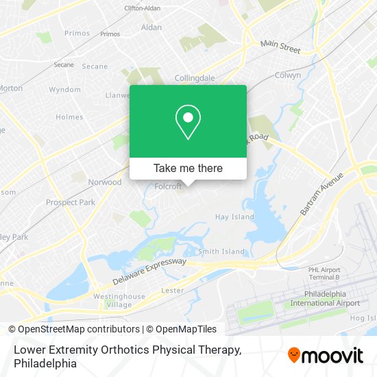 Mapa de Lower Extremity Orthotics Physical Therapy