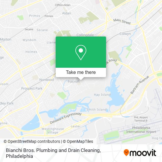 Bianchi Bros. Plumbing and Drain Cleaning map