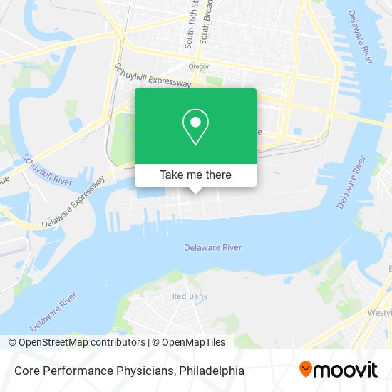 Mapa de Core Performance Physicians