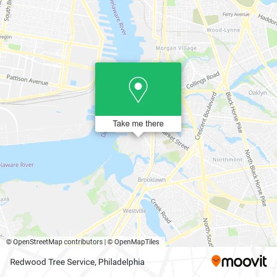 Redwood Tree Service map