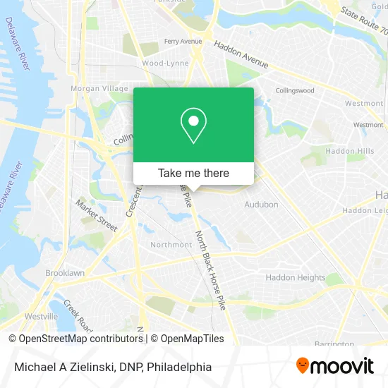 Michael A Zielinski, DNP map