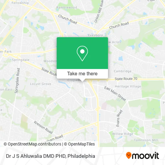 Dr J S Ahluwalia DMD PHD map