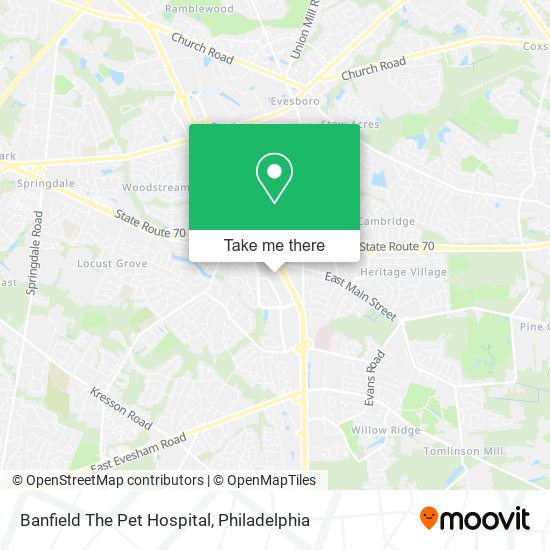 Banfield The Pet Hospital map