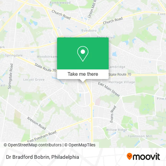 Mapa de Dr Bradford Bobrin