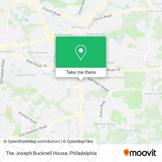 Mapa de The Joseph Bucknell House