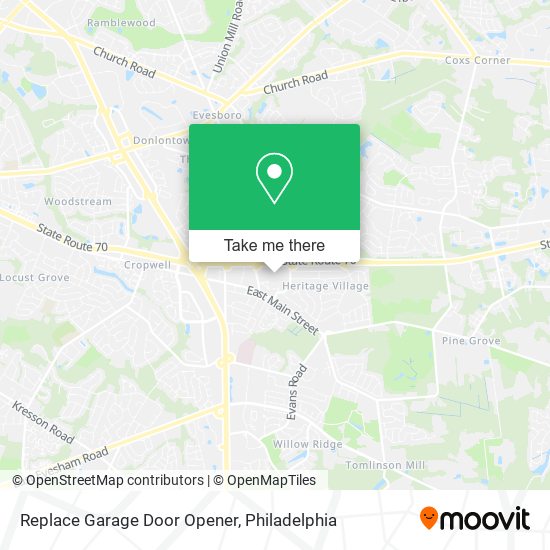 Mapa de Replace Garage Door Opener
