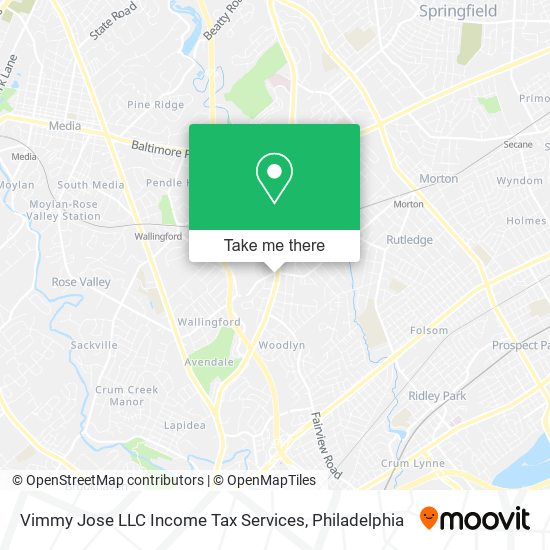 Vimmy Jose LLC Income Tax Services map