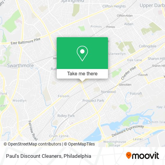 Paul's Discount Cleaners map