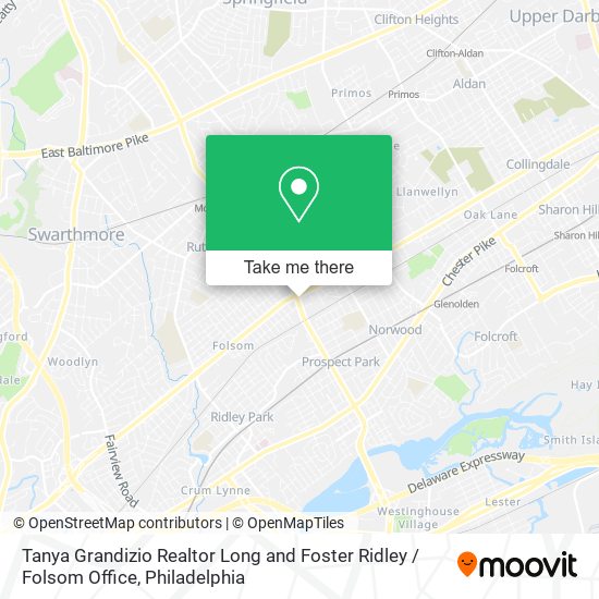 Tanya Grandizio Realtor Long and Foster Ridley / Folsom Office map