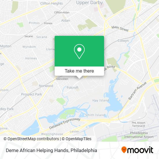 Deme African Helping Hands map